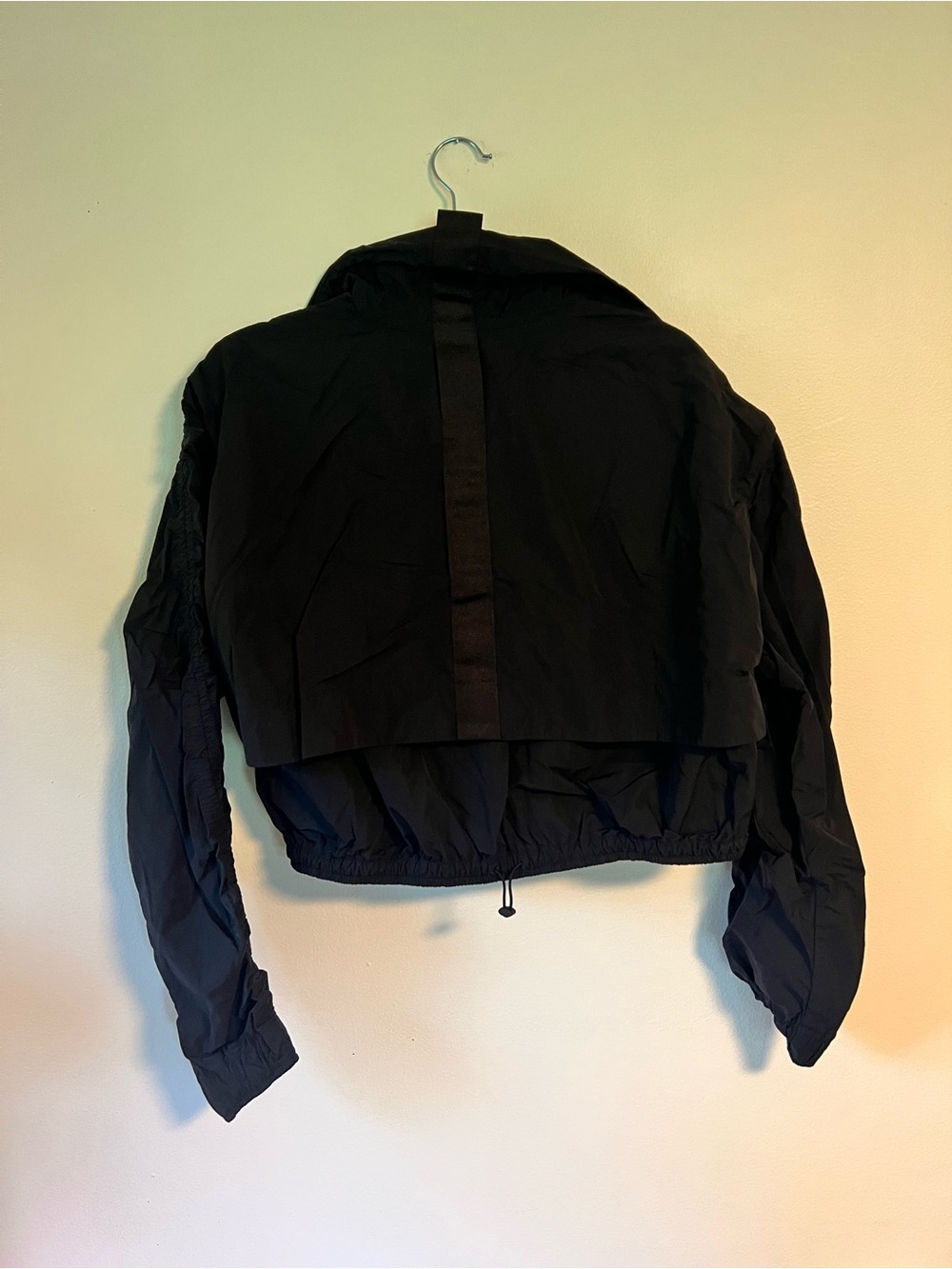 Athleta Black Cropped Bomber Jacket - Picture 2 of 8